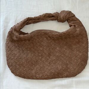 Urban Expressions Brown Woven Shoulder Bag